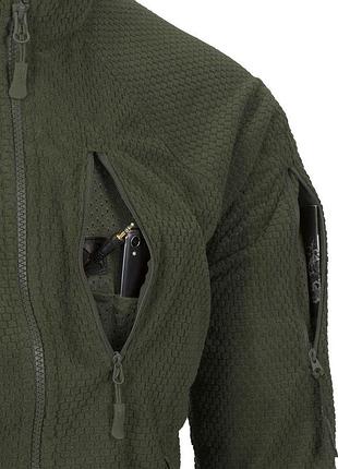 Флісова кофта helikon alpha tactical - olive green 8
