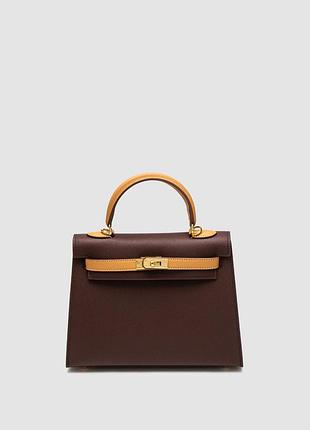 💎 hermes epsom kelly ii sellier 25 bicolor ginger\chocolate