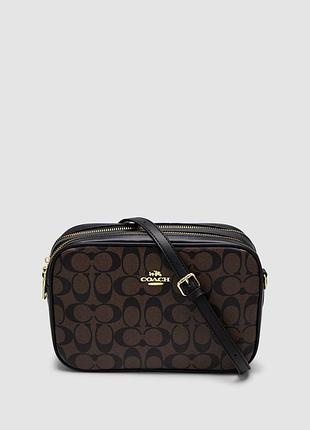💎 coach jamie camera bag large brown 24 x 15 x 8 см