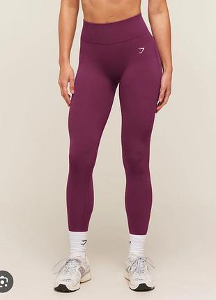 Спортивні лосіни gymshark з ефектом пуш-ап та високою посадкою вказан розмір s.