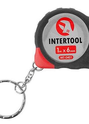 Рулетка intertool 1м x 6мм (mt-0401) 2