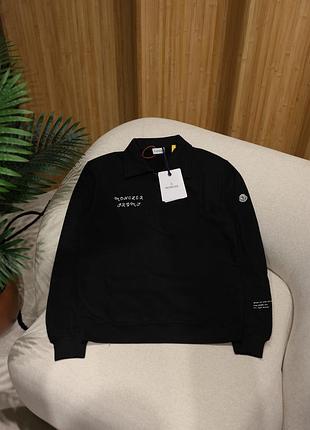 👕 moncler x frgmt hiroshi fujiwara cotton zip-up sweatshirt black l