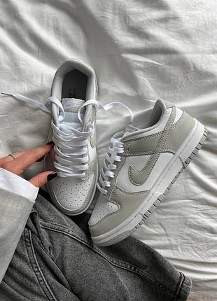 Nike sb dunk low white light grey