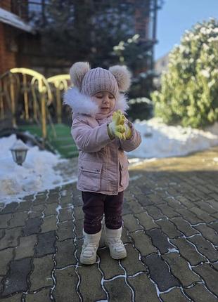 Зимова тепла куртка для дівчинки