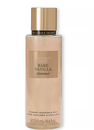 Мист спрей для тела victoria’s secret bare vanilla shimmer, сша оригинал, 250 мл