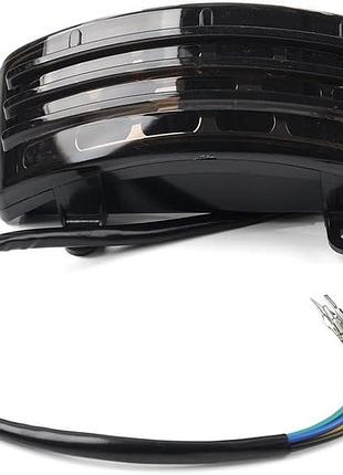 Задний фонарь three t tri-bar, замена лампы бобов для harley street glide flhx road glide fltrx, дымчатая линза