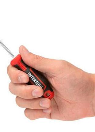 Отвертка intertool sl4 x 100 мм storm (vt-3403) 4