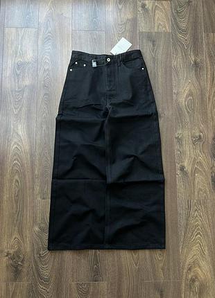 Широкі джинси чорні штани джинсові baggy стильні беггі washed y2k sk8