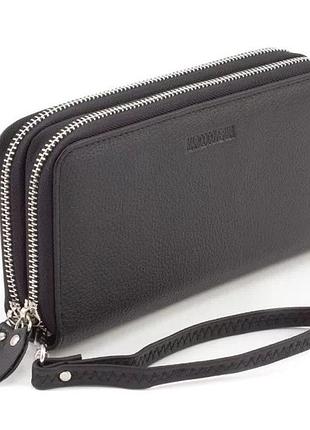 Клатч кожа черный арт.m39-3 black m.coverna (китай)
