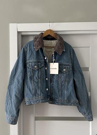 Джинсова куртка zara nanushka