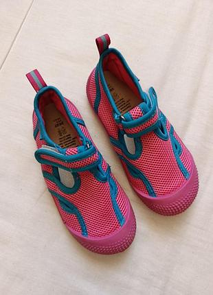 Аквашузы коралки обувь для девочек пляж playshoes 26-27 размер