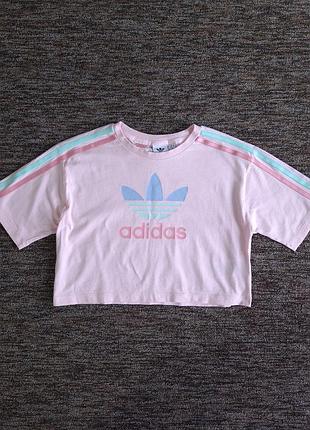 Укорочена футболка, топ для дівчинки adidas 9-10 років.