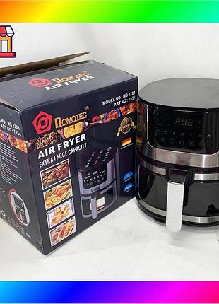 Bs аерофритюрка для смаження best mix без масла domotec ms-3221 3500вт 7л bas77/n