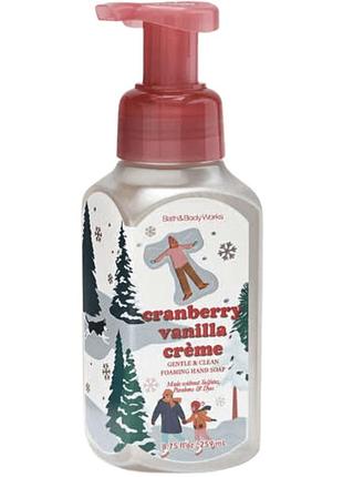 Мыло-пенка для рук bath & body works cranberry vanilla creme foaming soap 259 мл