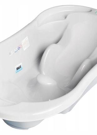 Ванночка анатомічна 2 в 1 з термометром tg-011-106 "комфорт" сіра tega
