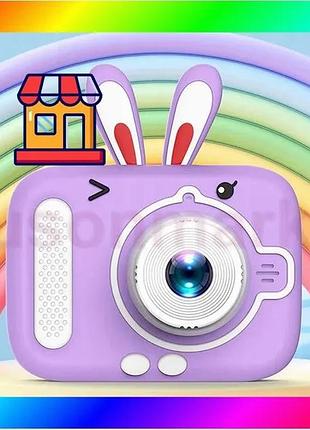 Bs дитячий цифровий фотоапарат best mix x900 rabbit колір: фіолетовий bas77/n