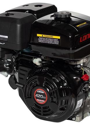 Двигун бензиновий loncin g420f (16 к. с., шпонка 25 мм, євро 5)