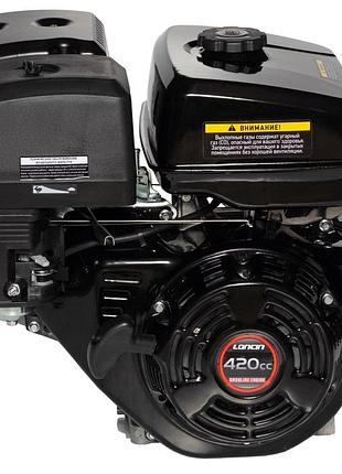 Двигун бензиновий loncin g420fd/с (13 л.с., ел. стартер, шпанка шпонка 25,4 мм, l=88,4 мм, євро 5)
