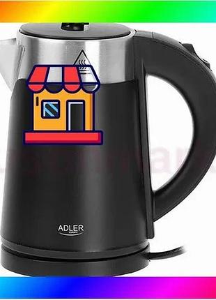 Bs електрочайник adler ad best mix 1372 black 0.6л 800вт bas77/n