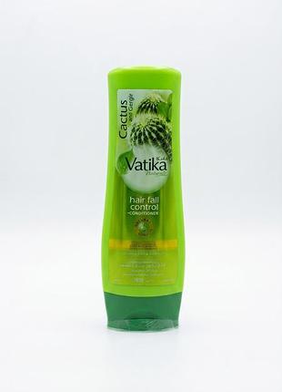 Кондиціонер проти випадіння волосся vatika naturals hair fall control (кактус і рукола), 180 мл