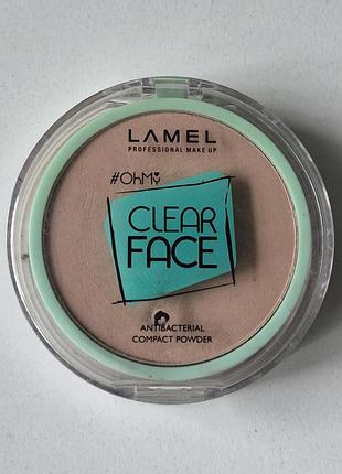 Антибактериальная пудра clear face lamel.