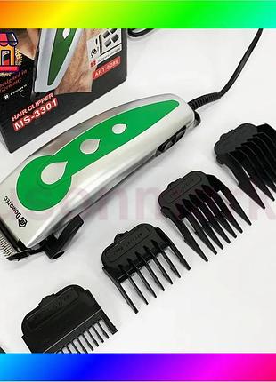 Bs машинка для стрижки best mix волосся провідна domotec ms-3301 bas77/n