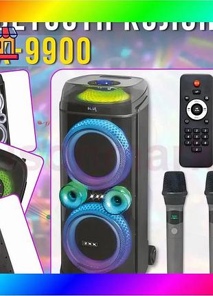 Bs портативная акустическая колонка best mix zxx-9900 с 2 микрофонами динамика 2х10 дюймов bas77/n