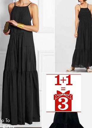 1+1=3 текстурова на сукня сарафан максі zara на завʼязках