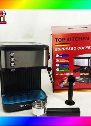 Bs кофеварка эспрессо top best mix kitchen tk00215 рожковая 1500вт 1,8л 1-3 чашки эспрессо 15 бар bas77/n