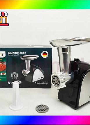 Bs мясорубка электрическая rainberg best mix rb-678 3000вт с насадкой для колбас шнековая электромясор bas77/n