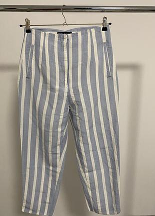 Штани zara льон