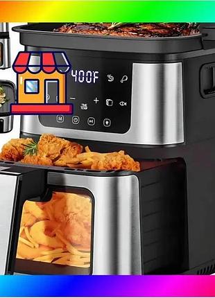 Bs аерогриль domotec ms-3225 best mix 3800вт 7л багатофункціональний з регулюванням температури bas77/n