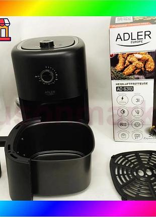 Bs аерофритниця аерогриль adler best mix ad 6310 2200вт 3 літри знімні грати автоматичне відключення bas77/n