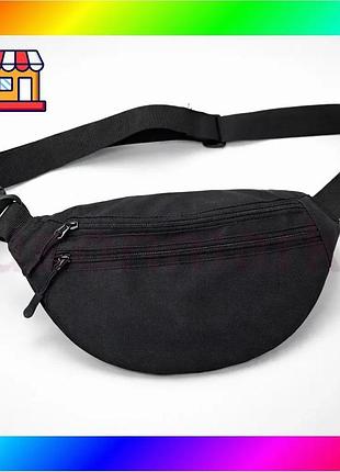 Bs чоловіча/жіноча бананка з best mix cordura 1000d, чорна, 3 відділення, водовідштовхувальна bas77/n