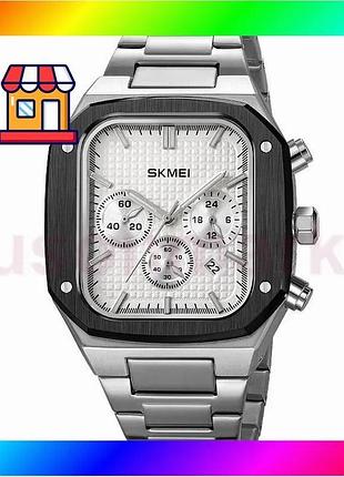 Bs годинник наручний чоловічий best mix skmei 2201si bas77/n