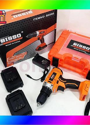 Bs шуруповерт аккумуляторный в best mix чемодане bisso b6008 21v bas77/n