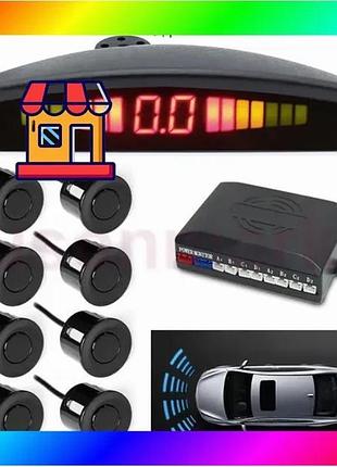 Bs парктроник (парковочный радар) best mix assistant parking sensor, 8 черных датчиков bas77/n