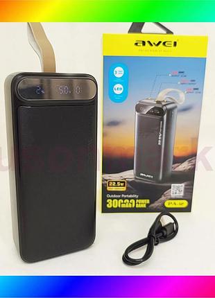 Bs внешний аккумулятор power best mix bank awei pa-12 30000mah pd22,5w быстрая зарядка bas77/n