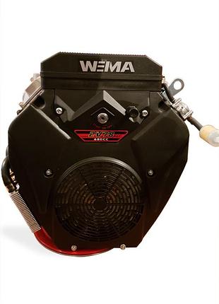 Двигатель бензиновый weima wm2v78f (2 цил., вал шпонка, 20 л.с.)