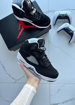 Кросівки air jordan retro 5 oreo  арт 2051