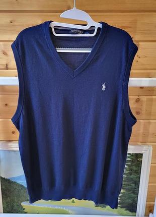Шерстяной жилет жилетка мужская polo ralph lauren