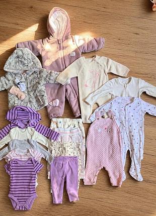 Продам одяг для дівчинки 62-68 демісезон одним лотом levis lupilu monnalisa