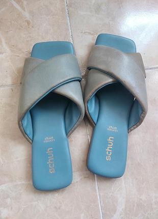 Сабо женские schuh 39 размер, кожаные