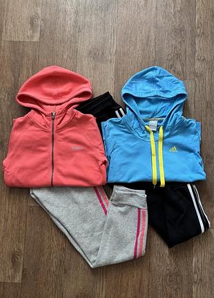 Спортвні штани олімпійка adidas на флісі