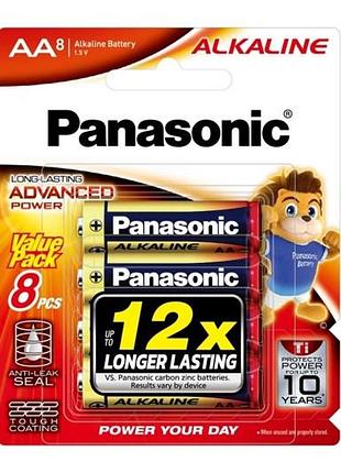 Батарейки alkaline pro power panasonic aa 8b 8шт.