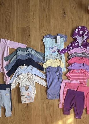 Продам лот нових речей 50-56р мікс дівчинка хлопчик lupilu cocodrillo hanes