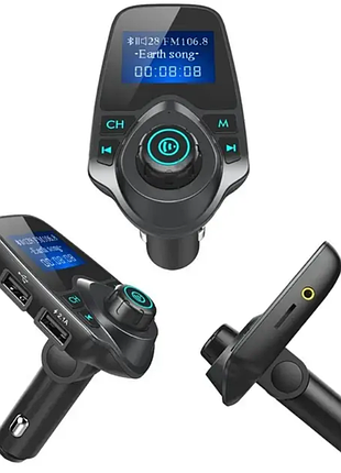 Fm-модулятор bluetooth для автомобиля с дисплеем 🚗🎶