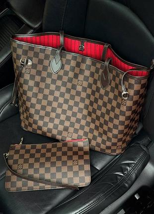Жіноча сумка nevefull mm damier ebene шоппер