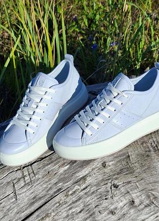 Жіночі блакитні кеди кросівки ecco street ace w, 37р.