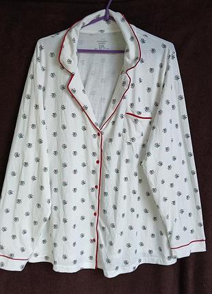 Кофта женская домашняя, елочка, 2xl, eur 50-52,  батл